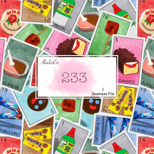 Seamless Mexican Loteria File - 233