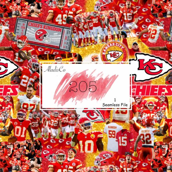 Seamless KC Football File - 205