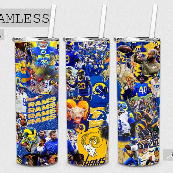 Seamless Tumbler Football File - 066