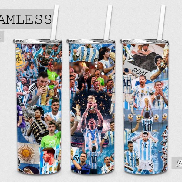 Seamless Tumbler Argentina File - 098