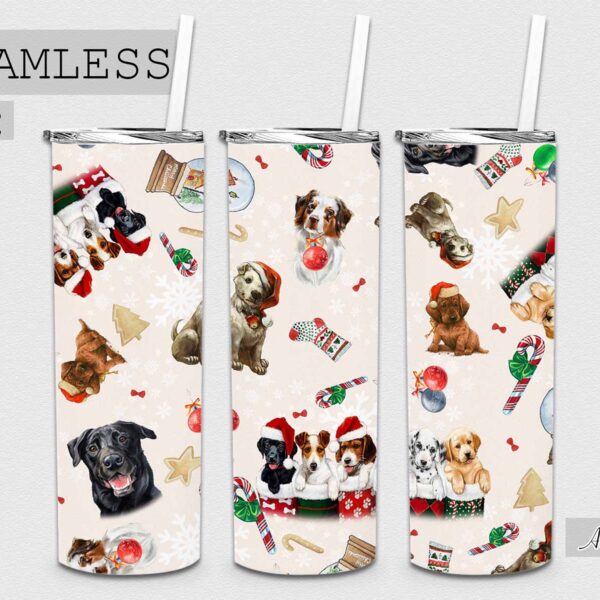 Seamless Tumbler Christmas File - 052